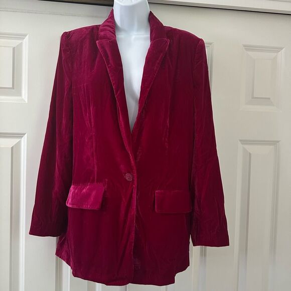 Endless Rose Velvet loose Fit Blazer - Picture 3 of 8